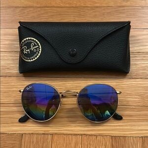 Ray-Ban RB3447 Sunglasses (Gold Frame)